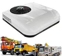 ANXYYDS DC 12v/24v Climatiseur Électrique Parking Toit RV Climatiseur Chaleur Et Refroidissement A/C Unité 10000btu Fit Camion Camping-Car Remorque, Compresseur Scroll White-24V