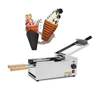 ANXYYDS Machine à cône de crème glacée électrique Machine en Acier Inoxydable/Four à gâteau de cheminée/Four à gâteau de cheminée Machine à Four avec 2 Barres en Acier Inoxydable