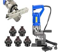 ANXYYDS Perforatrice hydraulique électrique pour Acier, Machine de Perforation de Trous pour plaques avec Interrupteur à pédale pour plaques en Acier/Acier d'angle/Fer/cuivre/Aluminium ChannelSteel