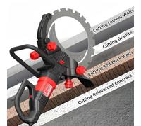 ANXYYDS Scie à béton, scie à béton, Machine de découpe de rainureuse Murale 270/300 MM, Machine de découpe de rainureuse Murale électrique Depth27cm-2blade