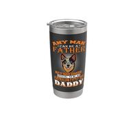 Any Man Can Be A Father Australian Cattle Daddy Dog Dad Gobelet isotherme en acier inoxydable double paroi