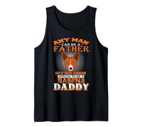 Any Man Can Be A Father Basenji Dog Daddy Funny Dog Dad Débardeur