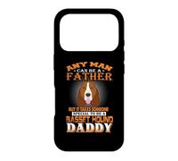 Any Man Can Be A Father Basset Hound Daddy Funny Dog Dad Coque pour iPhone 17 Pro
