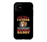 Any Man Can Be A Father Beagle Daddy Funny Dog Lover Coque pour iPhone 11
