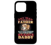 Any Man Can Be A Father Beagle Daddy Funny Dog Lover Coque pour iPhone 16 Pro Max