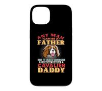 Any Man Can Be A Father Cavalier Daddy Funny Dog Lover Coque pour iPhone 13
