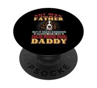 Any Man Can Be A Father English Springer Spaniel Daddy Dog PopSockets PopGrip Adhésif
