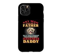 Any Man Can Be A Father Havanese Daddy Funny Dog Lover Coque pour iPhone 11 Pro