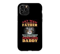 Any Man Can Be A Father Papillion Dog Daddy Funny Dog Lover Coque pour iPhone 11 Pro