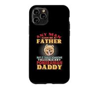 Any Man Can Be A Father Pomeranian Daddy Funny Dog Lover Coque pour iPhone 11 Pro
