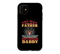 Any Man Can Be A Father Rottweiler Dog Daddy Funny Dog Lover Coque pour iPhone 11