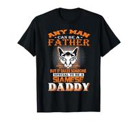 Any Man Can Be A Father Siamese Daddy Funny Cat Dad T-Shirt