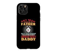 Any Man Can Be A Father Siberian Husky Daddy Funny Dog Lover Coque pour iPhone 11 Pro