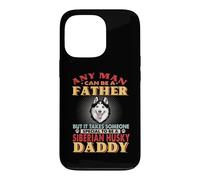 Any Man Can Be A Father Siberian Husky Daddy Funny Dog Lover Coque pour iPhone 13 Pro