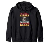 Any Man Can Be A Father St Bernard Daddy Funny Dog Lover Sweat à Capuche
