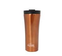 Any Morning Tasse de voyage isotherme en acier inoxydable, tasse à café de voyage pour boissons chaudes et froides, étanche et anti-déversement, 445 ml, cuivre