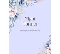 Any Year Night Planner for Evening Routine, Daily Weekly Monthly 8.5 x 11 in
