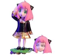 Anya Double Tête avec Bond Action Figure PVC Statue Anya Forger Figurine Anime Collection Modèle Décoration Cadeau 4,7 pouces (2)