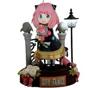 Anya Forger Figurine d'action en PVC Statue d'éclairage Lampe de rue Anya avec visage de rechange Figurines d'anime Modèle Collection Décoration Cadeau 7,9 pouces
