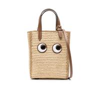 Anya Hindmarch, Femme, Sacs, Beige, Taille: ONE Size Raffia Eyes Cross-body