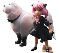 Anya with Bond Forger Action Figures, Cartoon PVC Statue Anime Figure Model Desktop Collection Décoration Cadeau 8,9 cm (A)