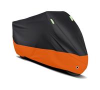 ANYANH Housse de Moto pour Ducati Monster 937 Monster 821 1200 1200S, Protection Moto Imperméable Anti-UV, Poussière Extérieur/Intérieur Étanche et Respirante,Orange