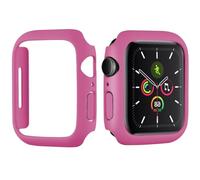 Anybase Coque de Protection Rigide en Polycarbonate pour Apple Watch 41 mm Series 8/9/SE 2 - Ultra Fine - Arrière Ouvert - Protection Transparente - Rose Rouge