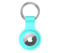 Anybase Coque pour Airtag, Coque en Silicone Ultra légère pour Air Tags avec Anneau Porte-clés Anti-Perte - Accessoire Vert Menthe