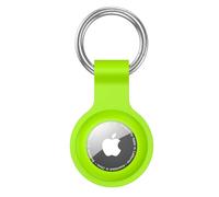 Anybase Coque pour Airtag, Coque en Silicone Ultra légère pour Air Tags avec Anneau Porte-clés Anti-Perte - Accessoire Vert Fluorescent