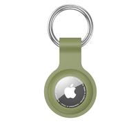 Anybase - Coque pour Airtag, Coque en Silicone Ultra légère pour Air Tags avec Anneau Porte-clés Anti-Perte - Accessoire Vert Militaire