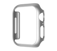 Anybase Coque Rigide en Polycarbonate pour Apple Watch 41 mm Series 8/9/SE 2 - Ultra Fine - Arrière Ouvert - Protection Transparente - Argent Clair