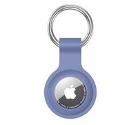 Anybase Étui pour Airtag, Coque en Silicone Ultra légère pour Air Tags avec Porte-clés Anti-Perte - Accessoire Gris Lavande