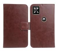 Anybird Brun PU Cuir Housse Coque Etui Couverture Protecteur Cas Portefeuille Flip Case Cover pour Crosscall Core M6 5.99"