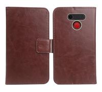Anybird Brun PU Cuir Housse Coque Etui Couverture Protecteur Cas Portefeuille Flip Case Cover pour Olympia Sun 2.31"