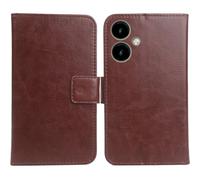 Anybird Brun PU Cuir Housse Coque Etui Couverture Protecteur Cas Portefeuille Flip Case Cover pour SPC ZEUS 2 5"