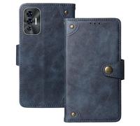 Anybird Flip Bleu Retro Cuir Housse Magnétique Téléphone Coque pour Thomson Origin 679 Lagoon/Thomson Origin 679 Onyx 6.79" Étui Cas Couverture Protecteur Case Cover