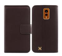Anybird Flip Brun Veritable Cuir Housse Magnétique Téléphone Coque pour Hammer Energy X 5.5" Étui Cas Protecteur Case Portefeuille Cover