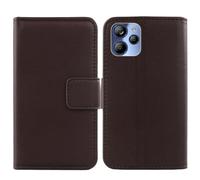 Anybird Flip Brun Veritable Cuir Housse Magnétique Téléphone Coque pour Lunar Eclipse L1 5G 6.79" Étui Cas Protecteur Case Portefeuille Cover