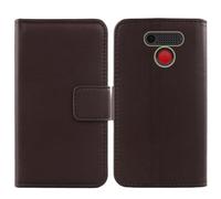 Anybird Flip Brun Veritable Cuir Housse Magnétique Téléphone Coque pour Olympia Sun 2.31" Étui Cas Protecteur Case Portefeuille Cover