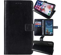 Anybird Flip Cuir Housse Magnétique Téléphone Coque pour Gigaset GL390 / Gigaset GL395 2.2" Étui Cas Couverture Case Portefeuille Cover (Noir)