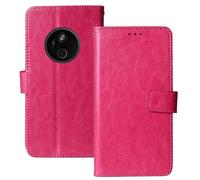 Anybird Flip Cuir Housse Magnétique Téléphone TPU Silicone Coque pour Nokia 125 4G 2024 / Nokia 110 4G 2024 / HMD 110 4G 2.4" Étui Cas Couverture Protecteur Case Portefeuille (Rose)