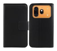 Anybird Flip Noir Veritable Cuir Housse Magnétique Téléphone Coque pour Coolpad Cool 80 6.7" Étui Cas Protecteur Case Portefeuille Cover