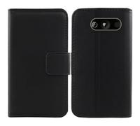 Anybird Flip Noir Veritable Cuir Housse Magnétique Téléphone Coque pour Emporia Euphoria V50 2.4" Étui Cas Protecteur Case Portefeuille Cover