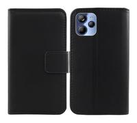 Anybird Flip Noir Veritable Cuir Housse Magnétique Téléphone Coque pour Lunar Eclipse L1 5G 6.79" Étui Cas Protecteur Case Portefeuille Cover