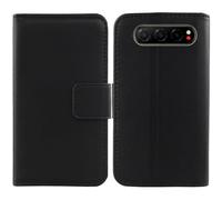 Anybird Flip Noir Veritable Cuir Housse Magnétique Téléphone Coque pour ZTE Nubia Air 6.78" Étui Cas Protecteur Case Portefeuille Cover