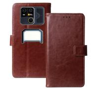 Anybird Flip Premium Cuir Housse Magnétique Téléphone Coque pour AGM G3 Pro 5G 6.72" Étui Cas Couverture Protecteur Case Portefeuille Cover Business Wallet (Brun)