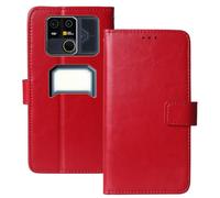 Anybird Flip Premium Cuir Housse Magnétique Téléphone Coque pour AGM G3 Pro 5G 6.72" Étui Cas Couverture Protecteur Case Portefeuille Cover Business Wallet (Rouge)