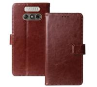 Anybird Flip Premium Cuir Housse Magnétique Téléphone Coque pour Beafon Model SL280 Pro LTE 4G 2" Étui Cas Couverture Protecteur Case Portefeuille Cover Business Wallet (Brun)