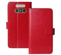 Anybird Flip Premium Cuir Housse Magnétique Téléphone Coque pour Beafon Model SL280 Pro LTE 4G 2" Étui Cas Couverture Protecteur Case Portefeuille Cover Business Wallet (Rouge)