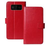Anybird Flip Premium Cuir Housse Magnétique Téléphone Coque pour Beafon SL230 1.8" Étui Cas Couverture Protecteur Case Portefeuille Cover Business Wallet (Rouge)